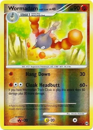 Arceus Set Wormadam (Sandy Cloak) #50/99 reverse holo